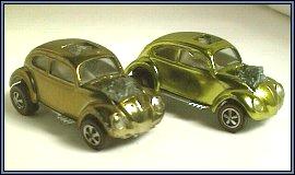 Spectraflame olive (1968) and lime